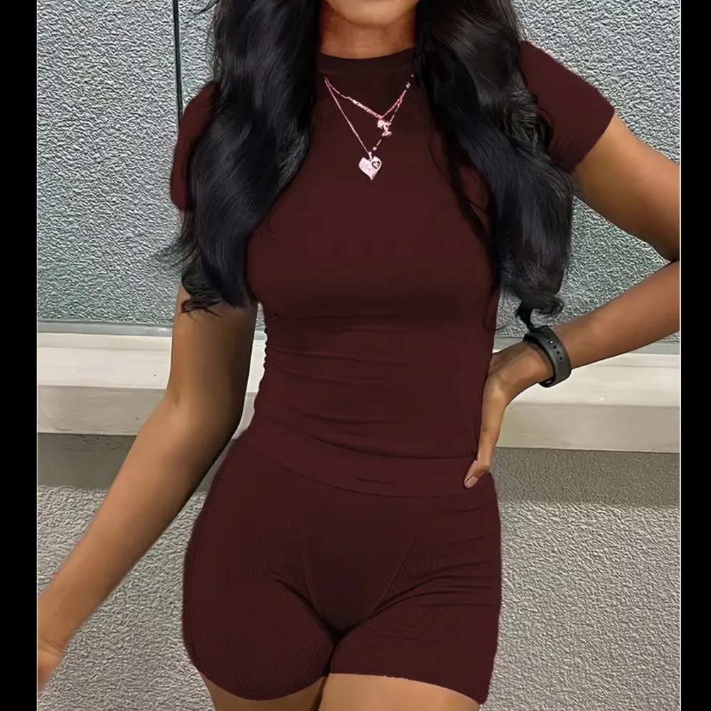 Temu | T-Shirt and Boxer Shorts Lounge Set